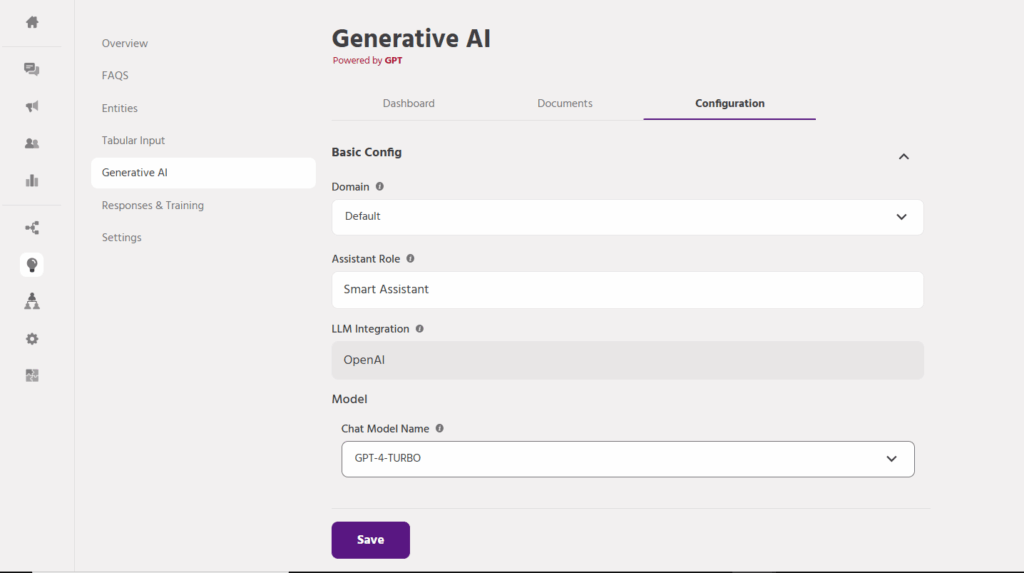 Configuring AI Response Settings - ORAI STORE